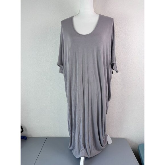 Barefoot Dream women's one size light grey luxe milk jersey caftan loungewear - Picture 1 of 6
